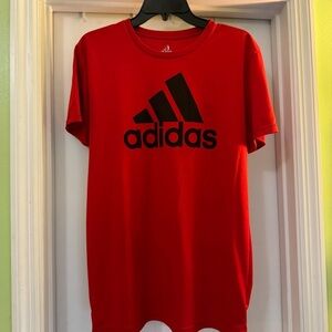 Adidas Red Short Sleeve Tee Shirt